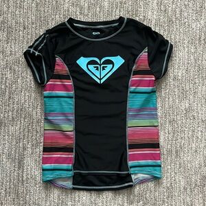 Roxy girls rash guard size large